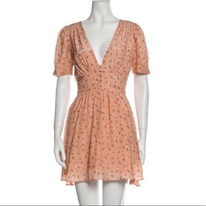 LoveShackFancy Silk Mini Dress